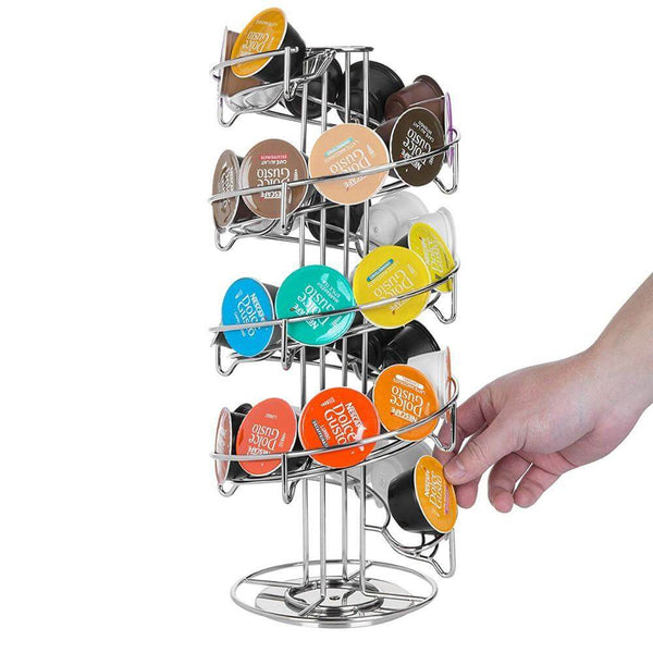 Girevole 24 tazze Nescafe Dolce Gusto portacapsule Metal Dolce Gusto Pods  Holder Coffee Capsule Stand Storage scaffali Rack